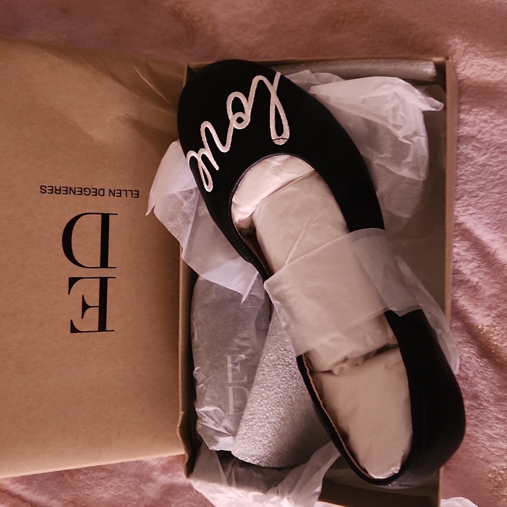 Ellen d slip on flats